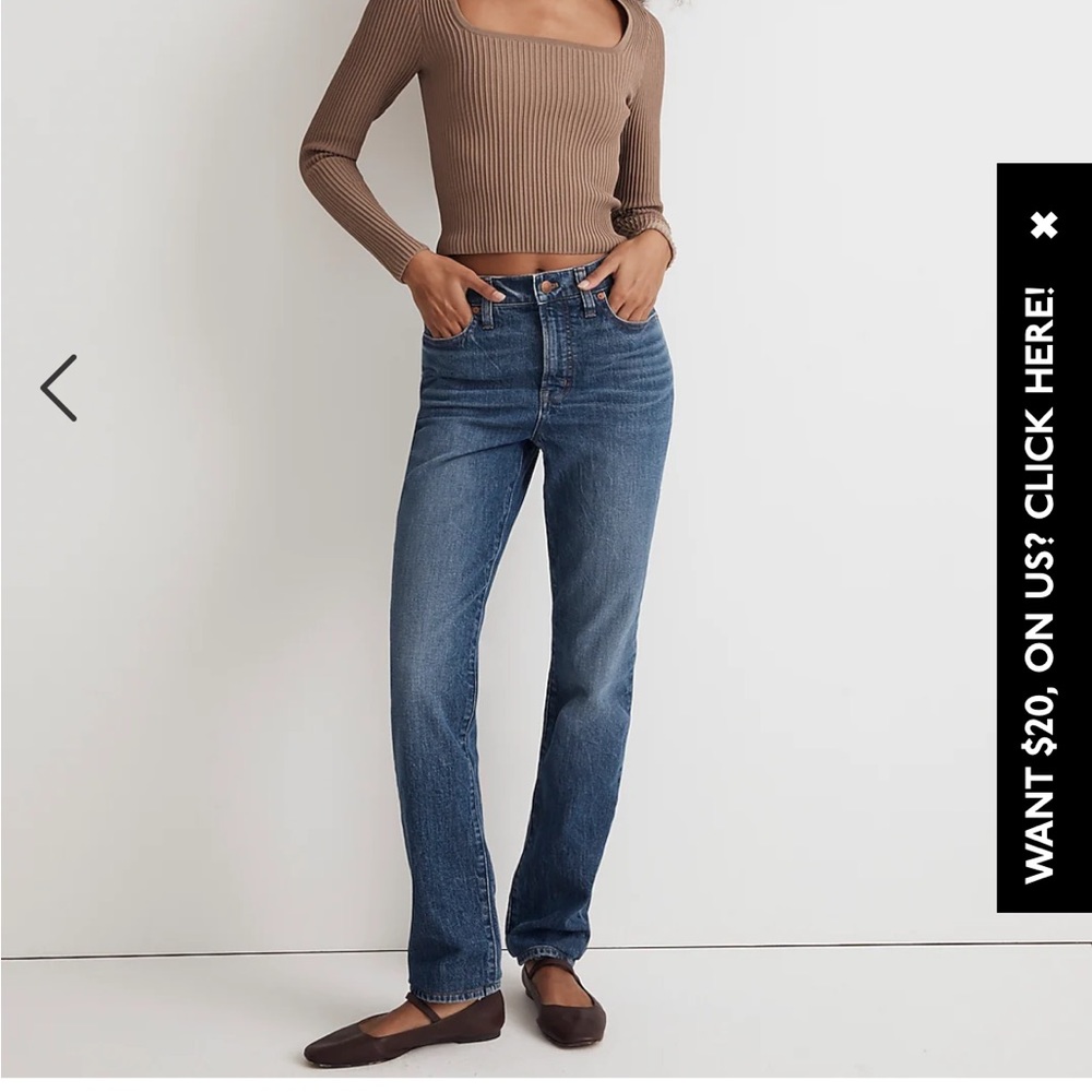Madewell The Petite Perfect Vintage Jean in Decatur Wash